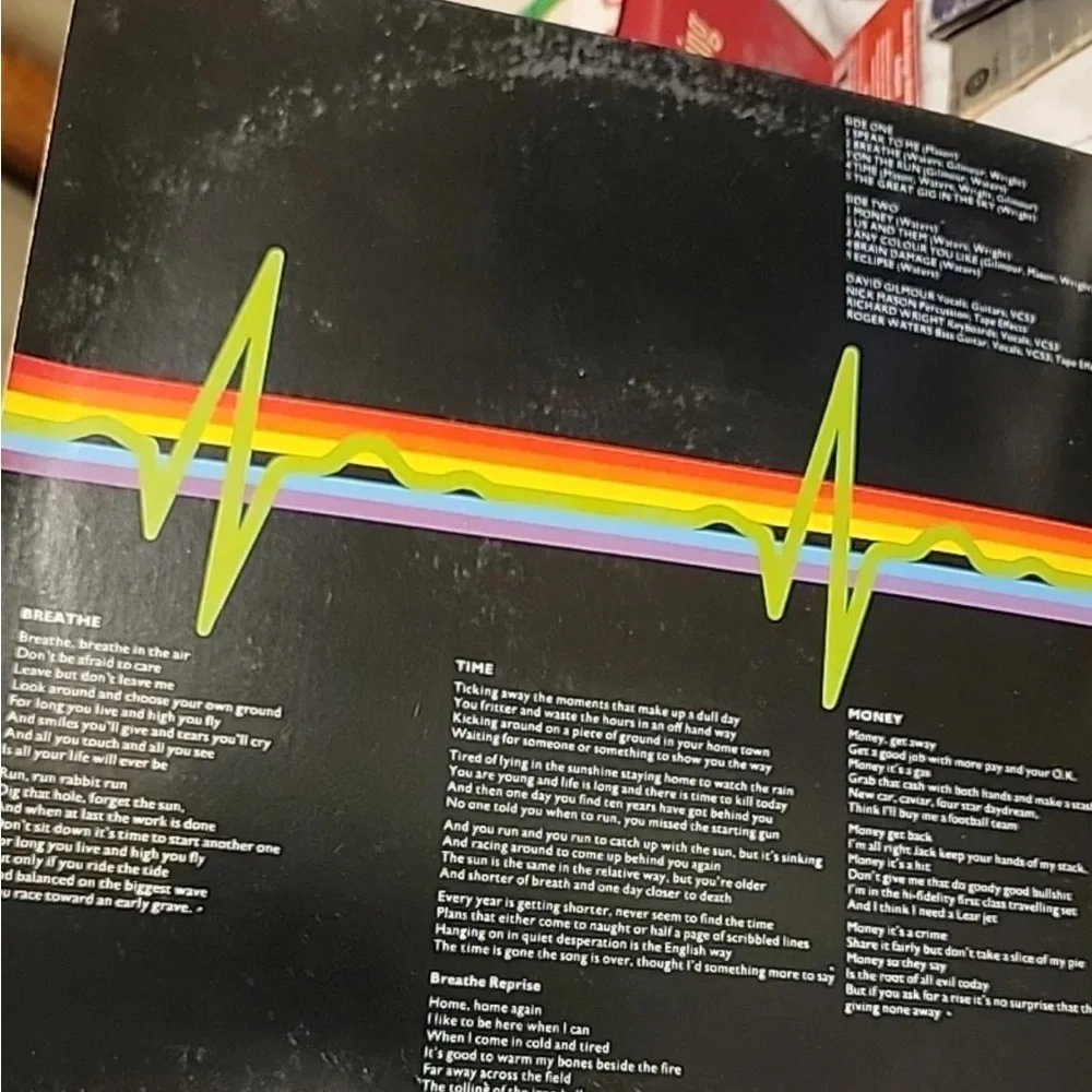 PINK FLOYD DARK SIDE OF THE MOON vinyl album 1973 VTG - Picture 5 of 10